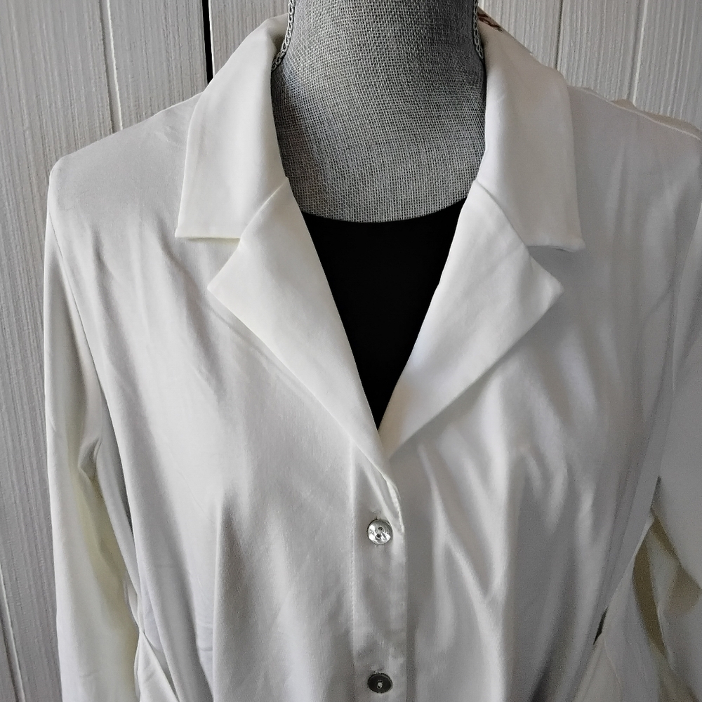 NWT womens 6 Front Button Long Sleeve Shirt - Picture 6 of 10